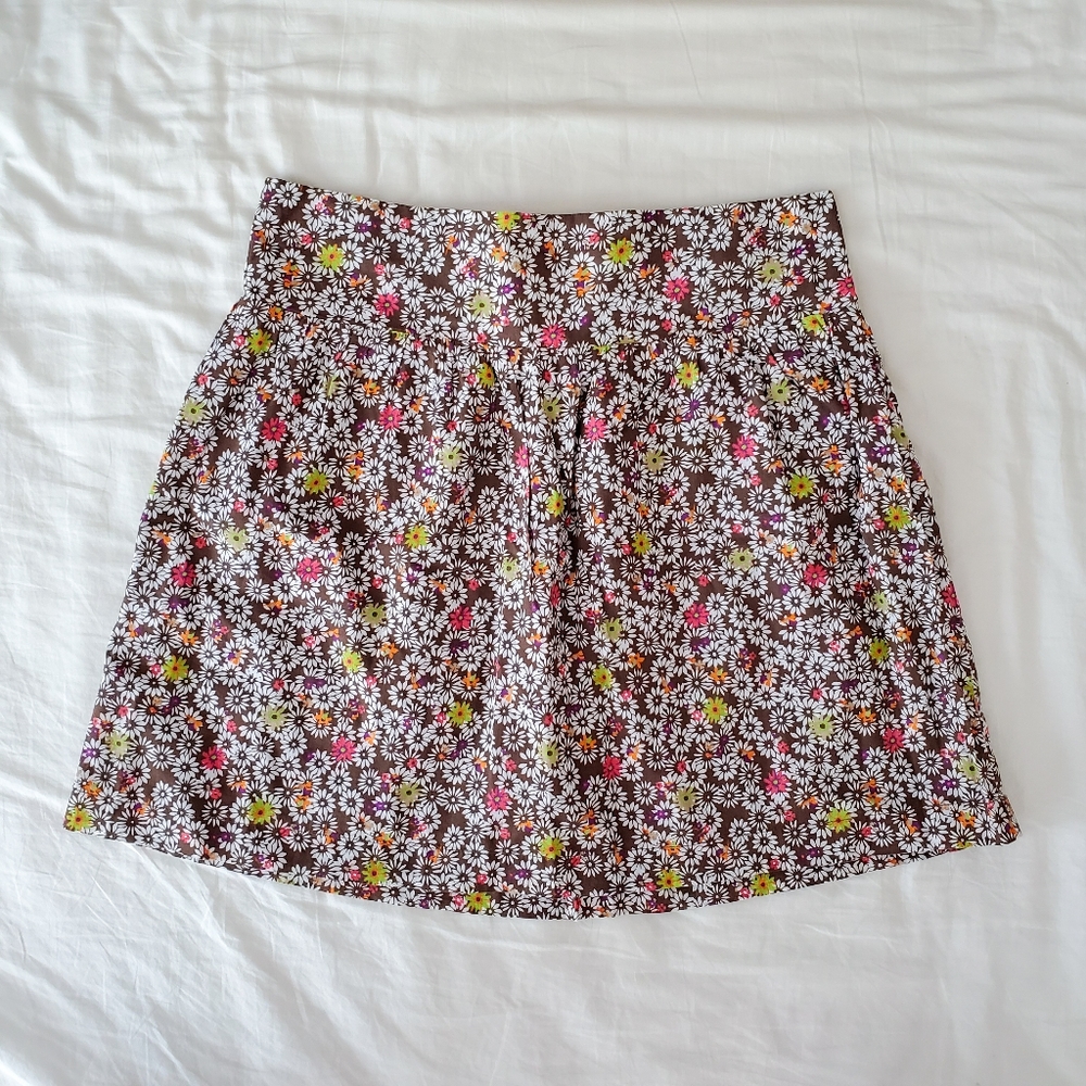 Floral Print Mini Skirt